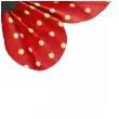dekoracja motyle papierowe w grochy czerwone titanum 4 5 cm 3 szt
