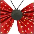 dekoracja motyle papierowe w grochy czerwone titanum 4 5 cm 3 szt