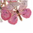dekoracja motylki samoprzylepne rozowo zloty titanum 4 szt