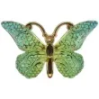 dekoracja motylki samoprzylepne zielono zloty titanum 4 szt