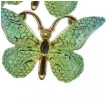 dekoracja motylki samoprzylepne zielono zloty titanum 4 szt