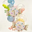 dekoracja na 1 urodziny roczek balon foliowy cukierek do girland kremowo zloty 30 shp