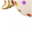 dekoracja na 1 urodziny roczek balon foliowy cukierek do girland kremowo zloty 30 shp