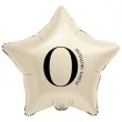dekoracja na 10 20 30 40 50 60 70 80 90 urodziny balon foliowy gwiazda cyfra 0 kremowy 18 dgt