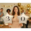 dekoracja na 10 20 30 40 50 60 70 80 90 urodziny balon foliowy gwiazda cyfra 0 kremowy 18 dgt