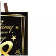dekoracja na 18 urodziny drewniana tablica powitalna osiemnastka glamour zloto czarna