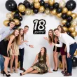 dekoracja na 18 urodziny duza liczba znak napis do przyklejenia glamour birthday 40 5x45 cm