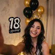 dekoracja na 18 urodziny duza liczba znak napis do przyklejenia glamour birthday 40 5x45 cm