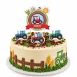 dekoracja na 2 3 4 5 6 7 8 9 10 11 12 13 urodziny topper na tort traktor imie rolnik wies x4