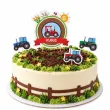dekoracja na 2 3 4 5 6 7 8 9 10 11 12 13 urodziny topper na tort traktor imie rolnik wies x4