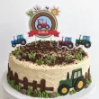 dekoracja na 2 3 4 5 6 7 8 9 10 11 12 13 urodziny topper na tort traktor imie rolnik wies x4