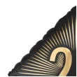 dekoracja na 20 urodziny balon foliowy glamour czarno zloty matowy do girland 20 sqr