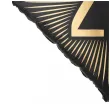 dekoracja na 20 urodziny balon foliowy glamour czarno zloty matowy do girland 20 sqr