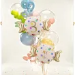 dekoracja na 3 urodziny balon foliowy cukierek do girland kremowo zloty 30 shp