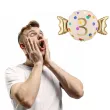 dekoracja na 3 urodziny balon foliowy cukierek do girland kremowo zloty 30 shp