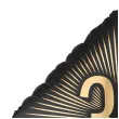 dekoracja na 30 urodziny balon foliowy glamour czarno zloty matowy do girland 20 sqr
