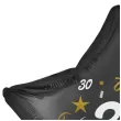 dekoracja na 30 urodziny balon foliowy gwiazda glamour czarny 18 str