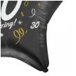 dekoracja na 30 urodziny balon foliowy gwiazda glamour czarny 18 str