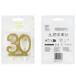 dekoracja na 30 urodziny swieczka na tort liczba 30 zloty partydeco 8 5 cm