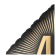dekoracja na 40 urodziny balon foliowy glamour czarno zloty matowy do girland 20 sqr