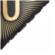 dekoracja na 40 urodziny balon foliowy glamour czarno zloty matowy do girland 20 sqr