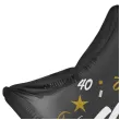 dekoracja na 40 urodziny balon foliowy gwiazda glamour czarny 18 str