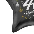 dekoracja na 40 urodziny balon foliowy gwiazda glamour czarny 18 str