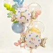 dekoracja na 5 urodziny balon foliowy cukierek do girland kremowo zloty 30 shp