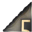 dekoracja na 50 urodziny balon foliowy glamour czarno zloty matowy do girland 20 sqr