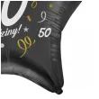 dekoracja na 50 urodziny balon foliowy gwiazda glamour czarny 18 str