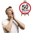 dekoracja na 50 urodziny kierowcy tablica powitalna traffic ostra jazda zaczyna sie po 50