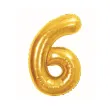 dekoracja na 6 16 60 65 urodziny balon foliowy cyfra 6 zloty ciemny duzy 33 dgt