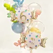dekoracja na 6 urodziny balon foliowy cukierek do girland kremowo zloty 30 shp
