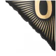 dekoracja na 60 urodziny balon foliowy glamour czarno zloty matowy do girland 20 sqr