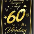 dekoracja na 60 urodziny drewniana tablica powitalna glamour zloto czarna powitanie gosci