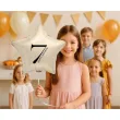 dekoracja na 7 17 27 37 47 57 67 70 75 urodziny balon foliowy gwiazda cyfra 7 kremowy 18 dgt