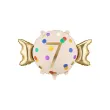 dekoracja na 7 urodziny balon foliowy cukierek do girland kremowo zloty 30 shp