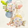 dekoracja na 7 urodziny balon foliowy cukierek do girland kremowo zloty 30 shp