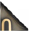 dekoracja na 70 urodziny balon foliowy glamour czarno zloty matowy do girland 20 sqr