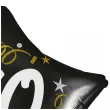 dekoracja na 70 urodziny balon foliowy gwiazda glamour czarny 18 str