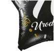 dekoracja na 70 urodziny balon foliowy gwiazda glamour czarny 18 str