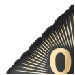 dekoracja na 80 urodziny balon foliowy glamour czarno zloty matowy do girland 20 sqr