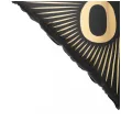 dekoracja na 80 urodziny balon foliowy glamour czarno zloty matowy do girland 20 sqr