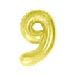 dekoracja na 9 19 90 95 urodziny balon foliowy cyfra 9 zloty ciemny duzy 33 dgt