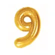 dekoracja na 9 19 90 urodziny balon foliowy cyfra 9 zloty ciemny duzy 33 dgt