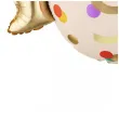dekoracja na 9 urodziny balon foliowy cukierek do girland kremowo zloty 30 shp