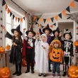 dekoracja na andrzejki halloween naklejki foliowe pajaki czarne ozdoba na okno 14 szt