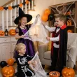 dekoracja na andrzejki sztuczna pajeczyna i 2 pajaki nylonowa halloween ozdoba biala 60 g