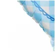 dekoracja na baby shower boy balon foliowy baby serce niebieski jasny 18 hrt