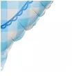 dekoracja na baby shower boy balon foliowy baby serce niebieski jasny 18 hrt